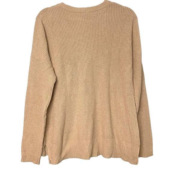 Madewell Thompson Pullover Pocket Sweater Tan Light Brown M - Picture 2 of 8